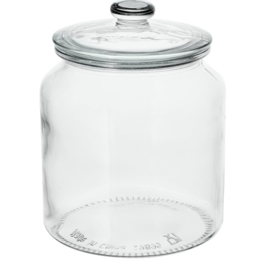 IKEA Glass food storage container VARDAGEN
with lid, 64 oz